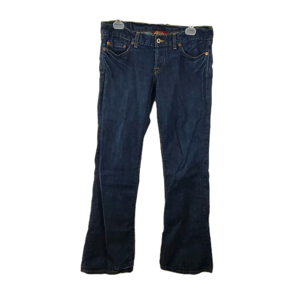 Lucky Brand Jeans Womens Size 8 Blue Flare Ankle Made In USA